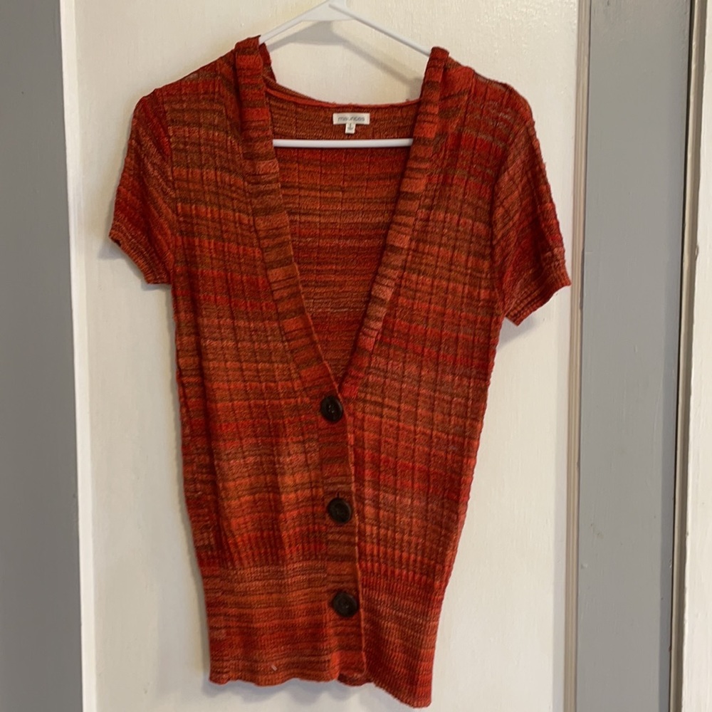 Thin Orange Cardigan - Picture 3 of 3